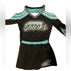 Cheer Sport Sharks Vancouver Rebel Athletics uniform